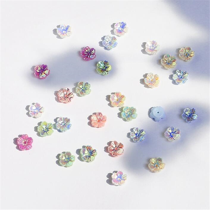 Flower Preservation Resin - New Retro 8MM Resin Flower Beads