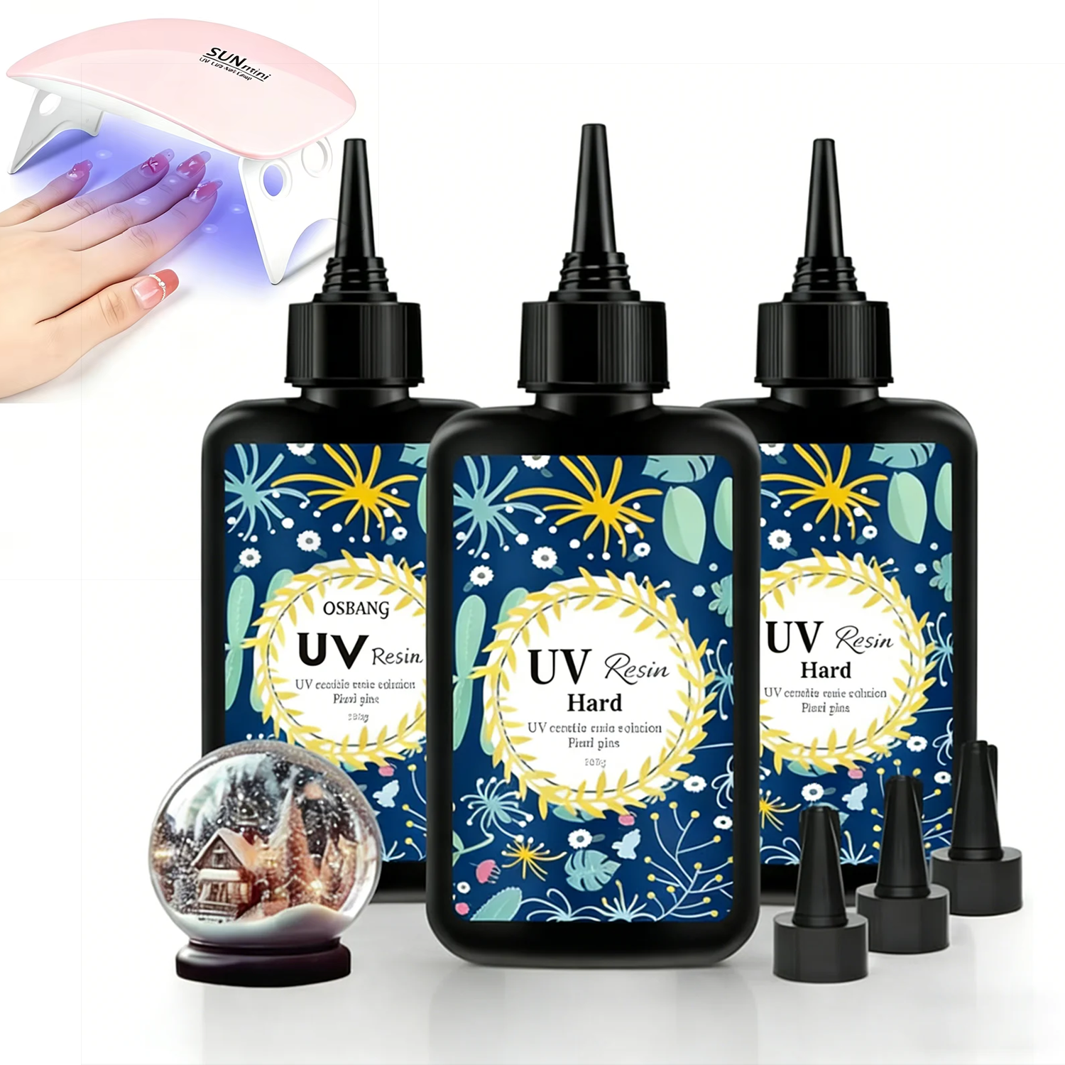 Epoxy Uv Resin Kit - UV Resin Crystal Clear Ultraviolet Thin