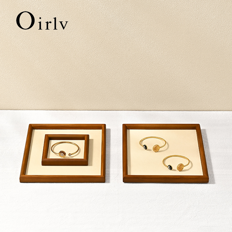 Wood Ring Blank - Oirlv Wooden Jewelry Display Tray Jewelry