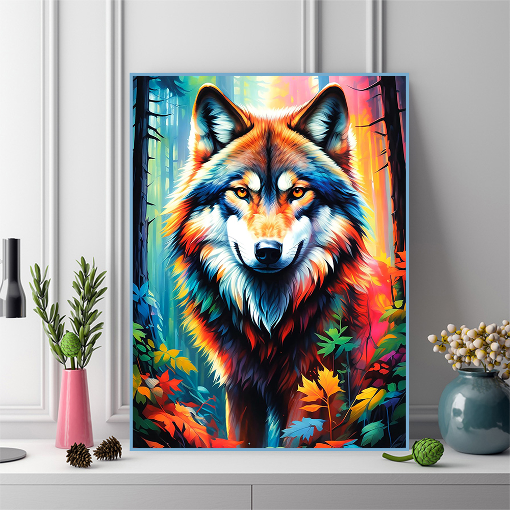 Resin Craft For Beginners - Wolf Diamond Embroidery Animal DIY Pattern
