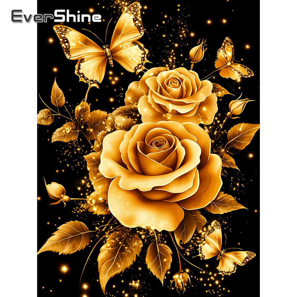 Resin Craft Kit - 1PC frameless Diamond Painting Rose Picture