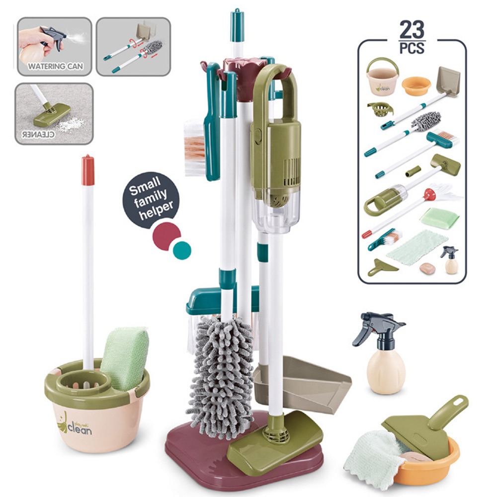Vacuum Chamber Small - 5/8/18/23PCS Multicolor Kids Cleaning Toy Set