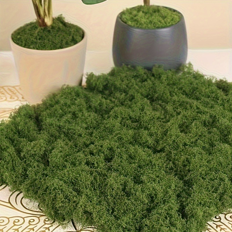 Terrarium Moss Art - Green Fake Moss DIY Crafts Grass