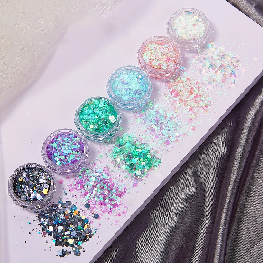 6Colors/Set Resin Sparkling Se - Resin Glitter Pack avaliação e preço