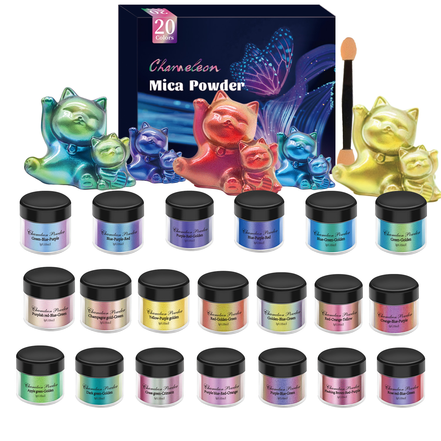 10/20pcs Mirror Chameleons Pig - Resin Jewelry Kit avaliação e preço