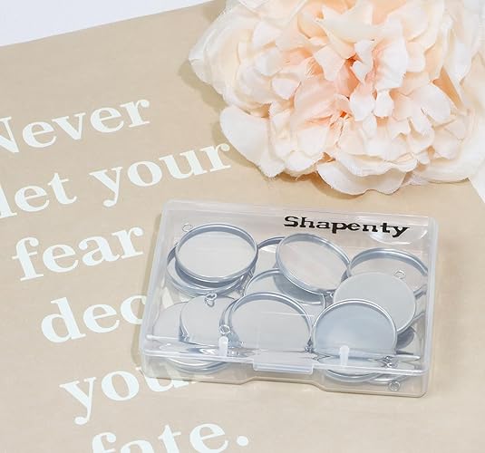 20 Pieces Stainless Steel Roun - Resin Crafts Diy avaliação e preço