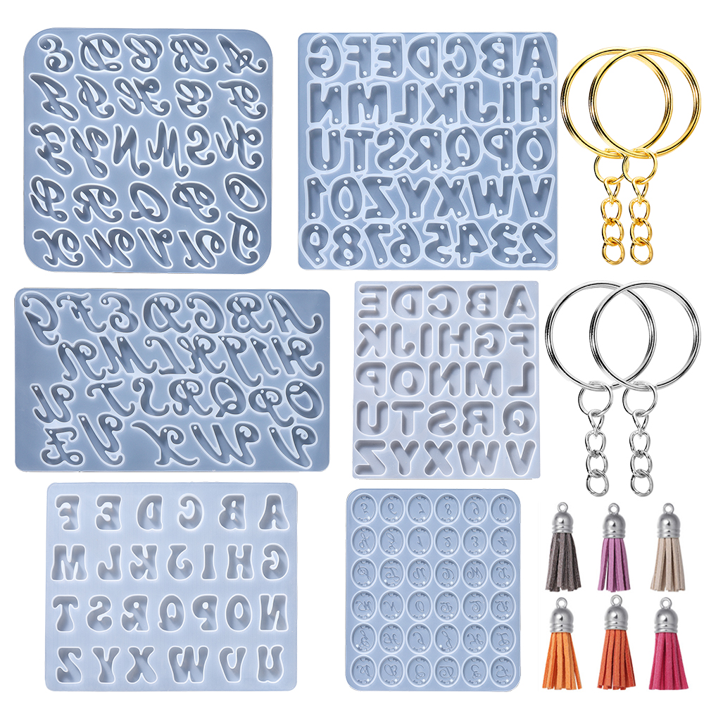 Alphabet Epoxy Resin Silicone  - Epoxy Uv Resin Kit avaliação e preço