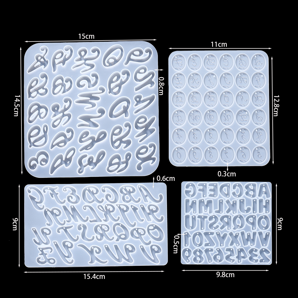 Alphabet Epoxy Resin Silicone  - Epoxy Uv Resin Kit avaliação e preço