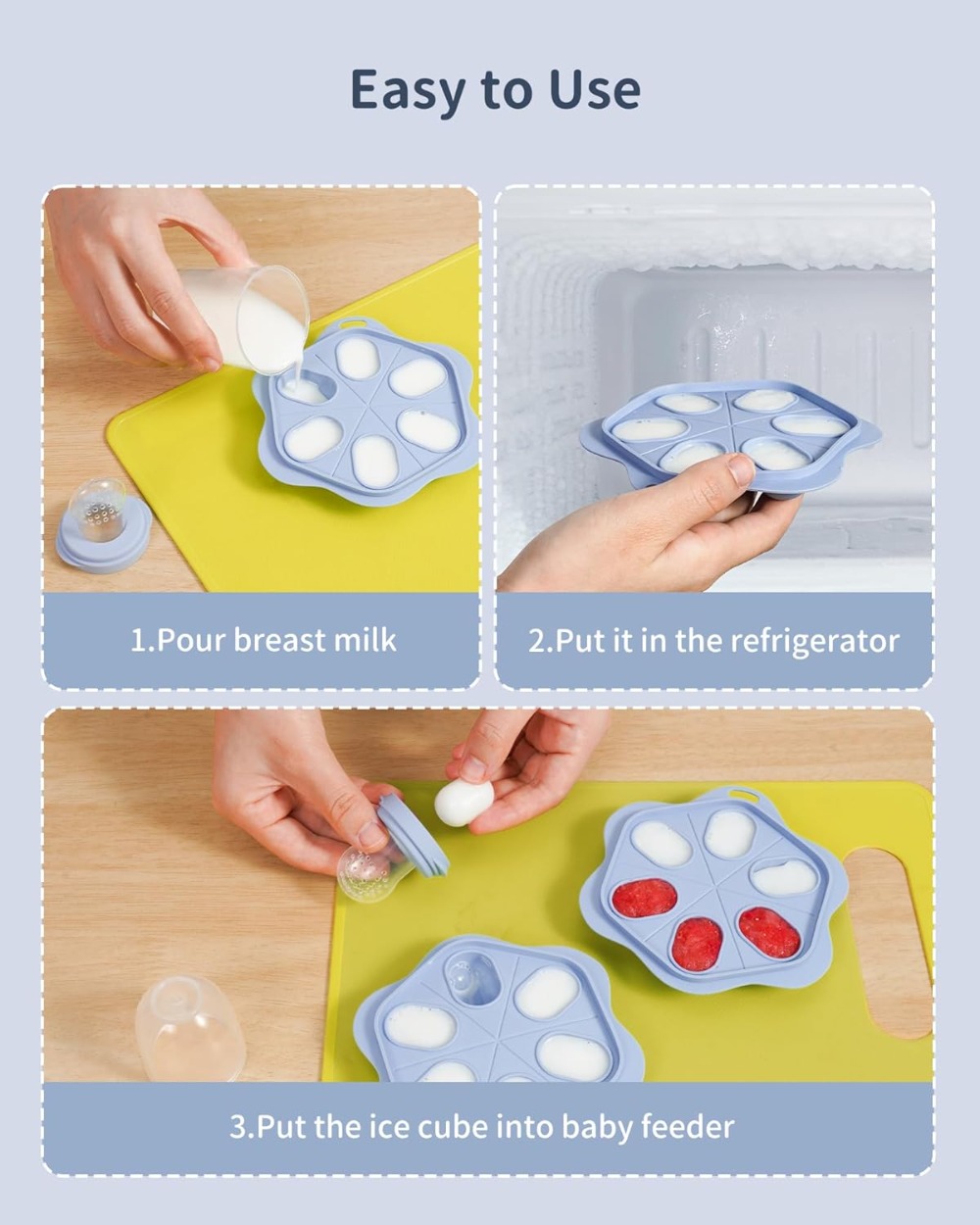Silicone Baby Fruit Food Feede - Silicone Mold Tray avaliação e preço