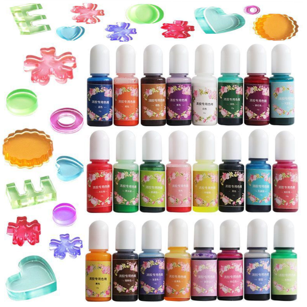 26 Colors 10ml Epoxy Resin Pig - Epoxy Uv Resin Kit avaliação e preço