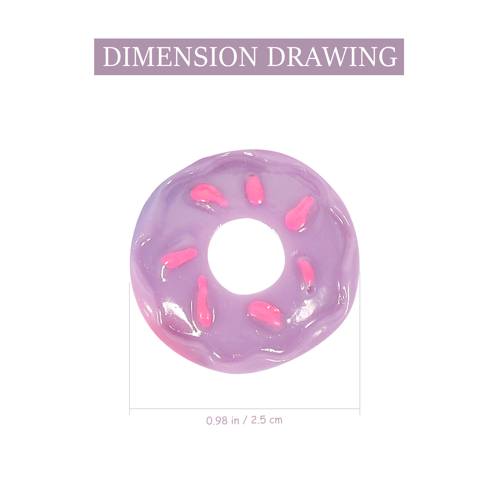 30Pcs Mini Donut Resin Ornamen - Resin Craft Supplies avaliação e preço
