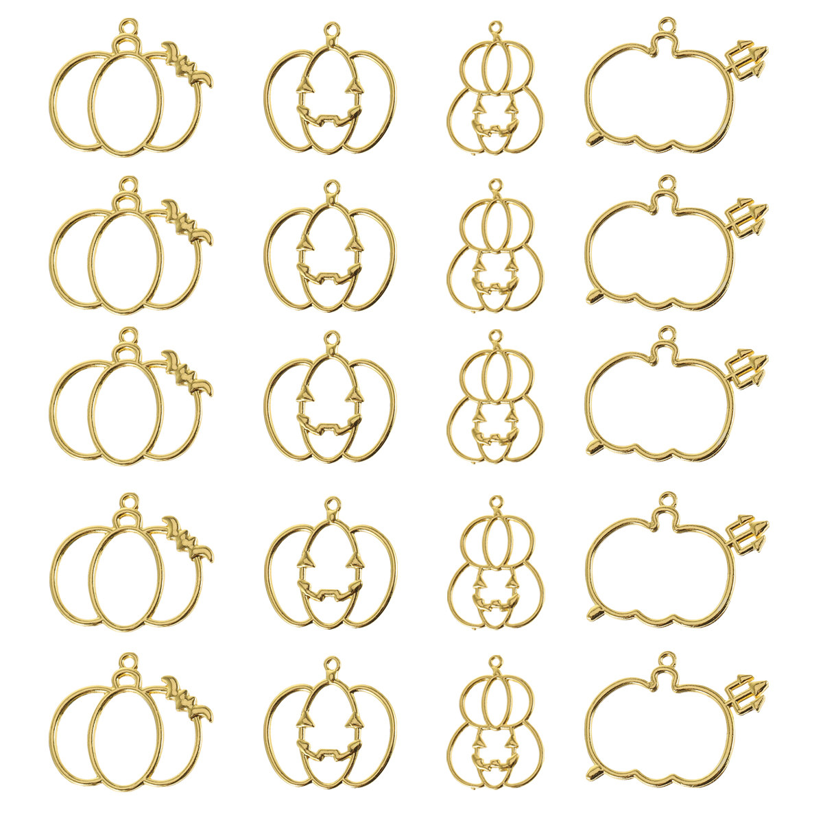 20Pcs DIY Pumpkin Resin Pendan - Resin Jewelry Kit avaliação e preço
