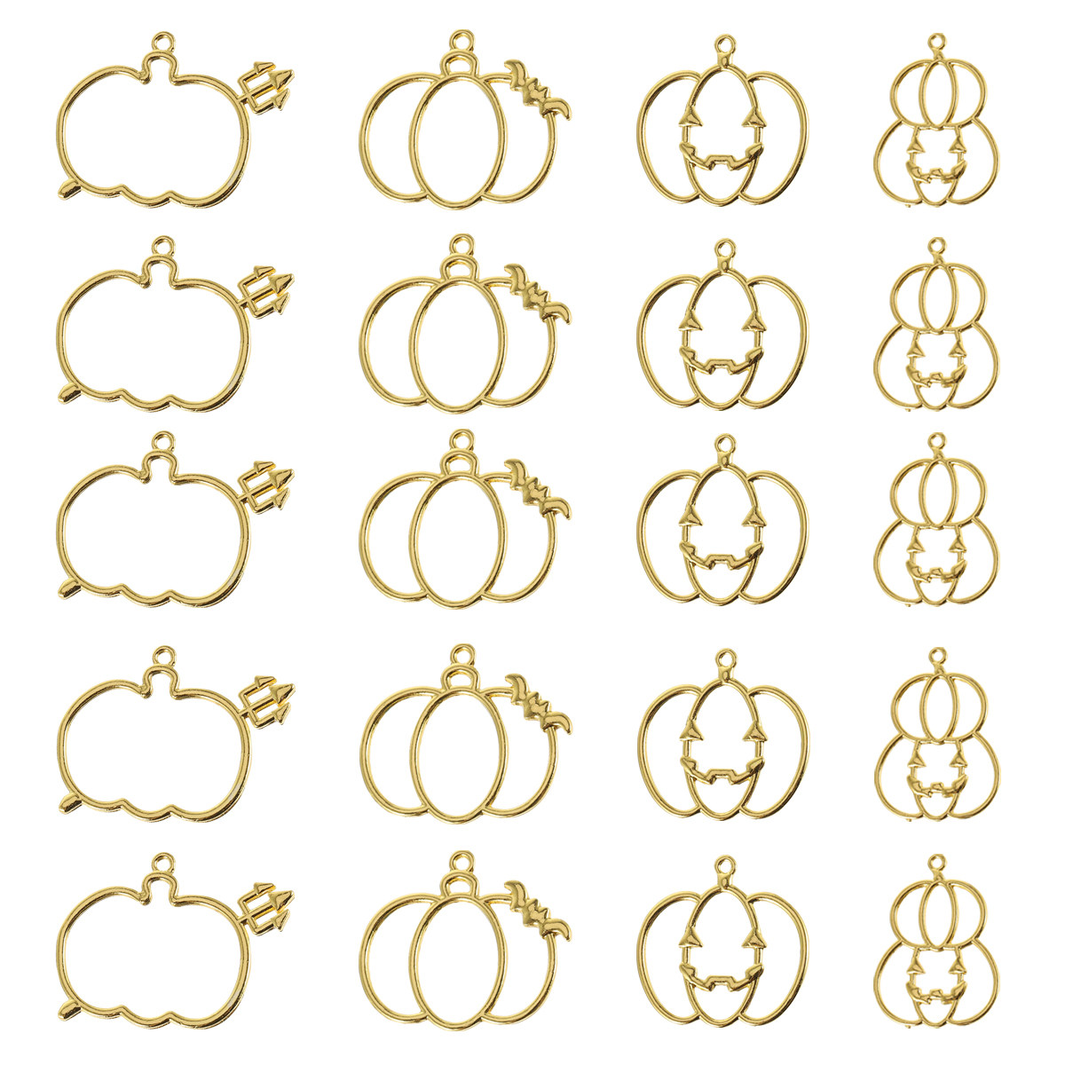 20Pcs DIY Pumpkin Resin Pendan - Resin Jewelry Kit avaliação e preço
