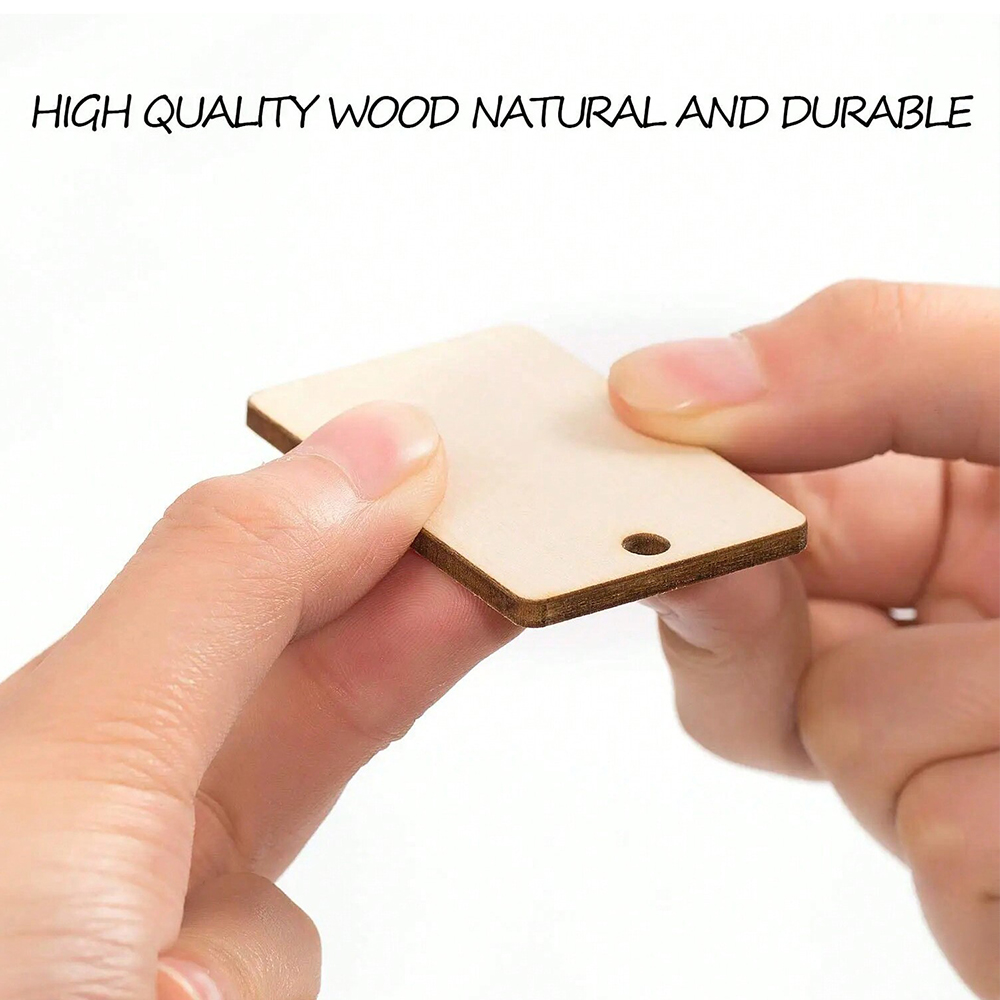 60pcs Blank Wooden Key Chains  - Wood Ring Blank avaliação e preço