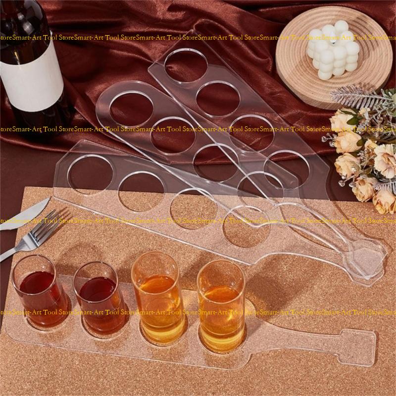 E1PB Acrylic Wine Flight Route - Serving Tray Mold avaliação e preço