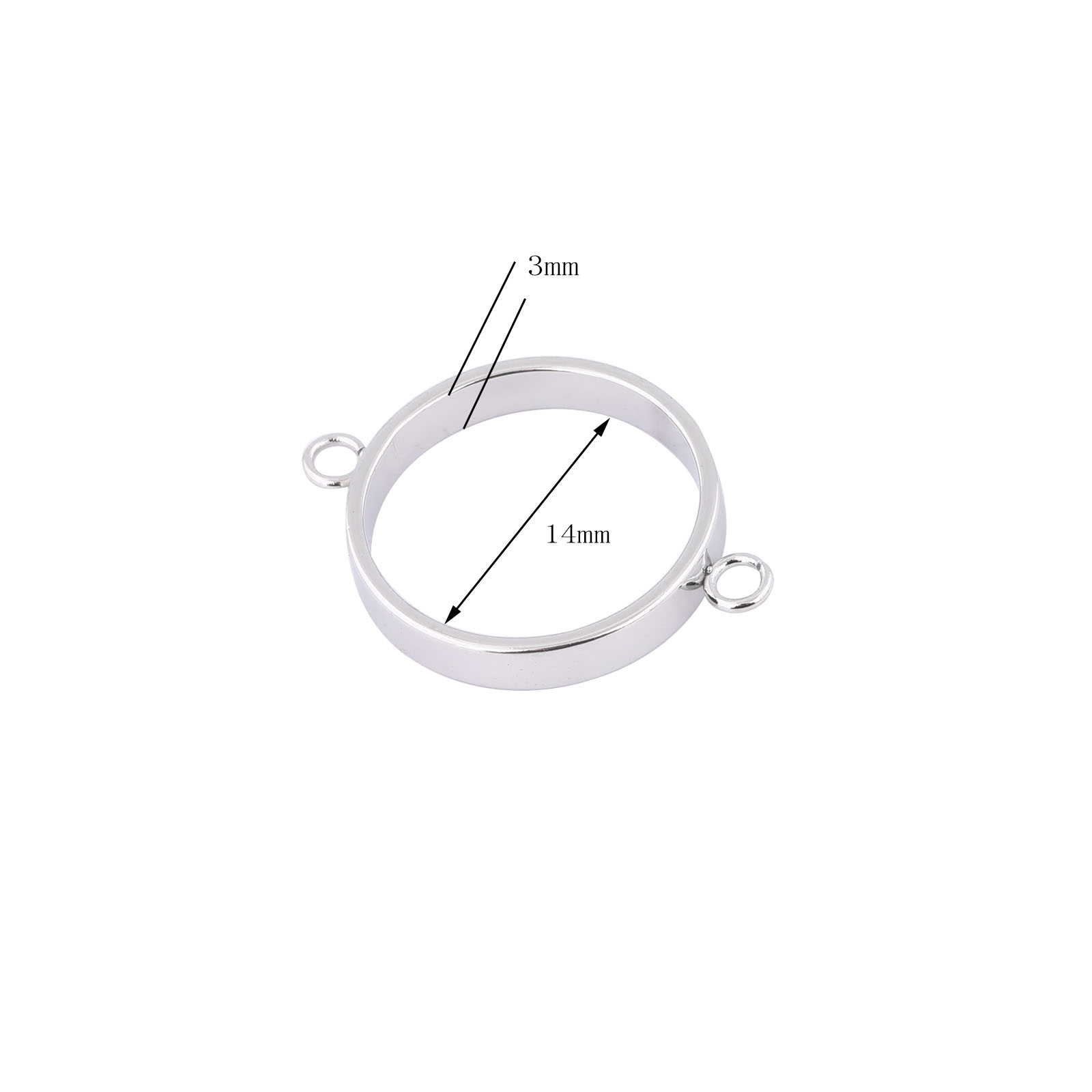 10pcs Stainless Steel 14mm Ope - Resin Craft Projects avaliação e preço