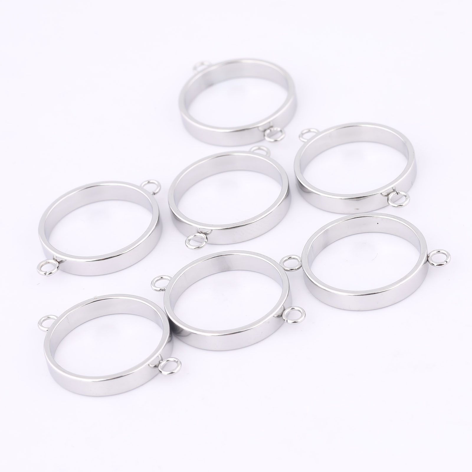 10pcs Stainless Steel 14mm Ope - Resin Craft Projects avaliação e preço