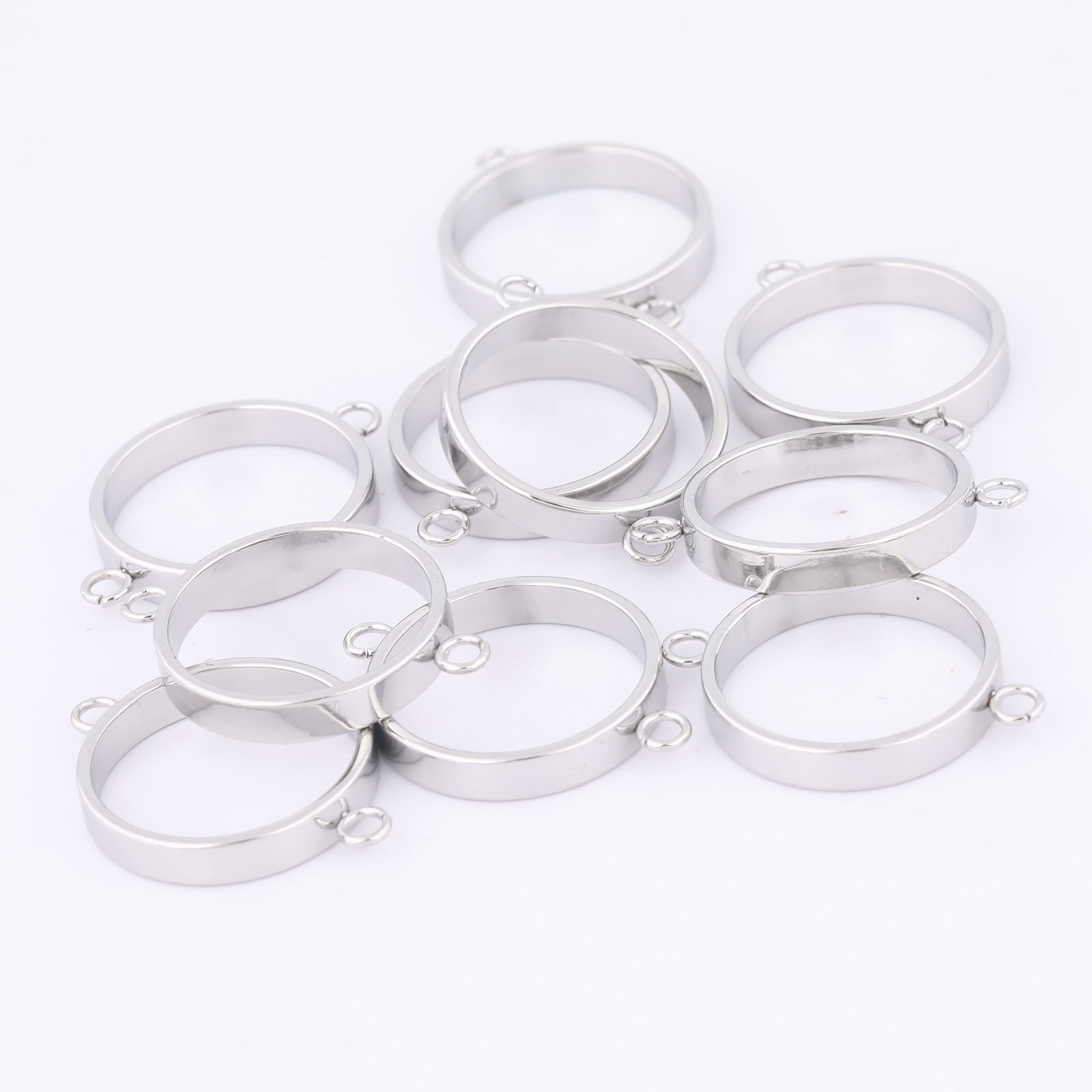 10pcs Stainless Steel 14mm Ope - Resin Craft Projects avaliação e preço