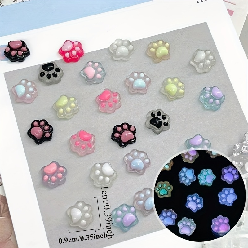100 pieces luminous resin cat' - Resin Crafts Diy avaliação e preço