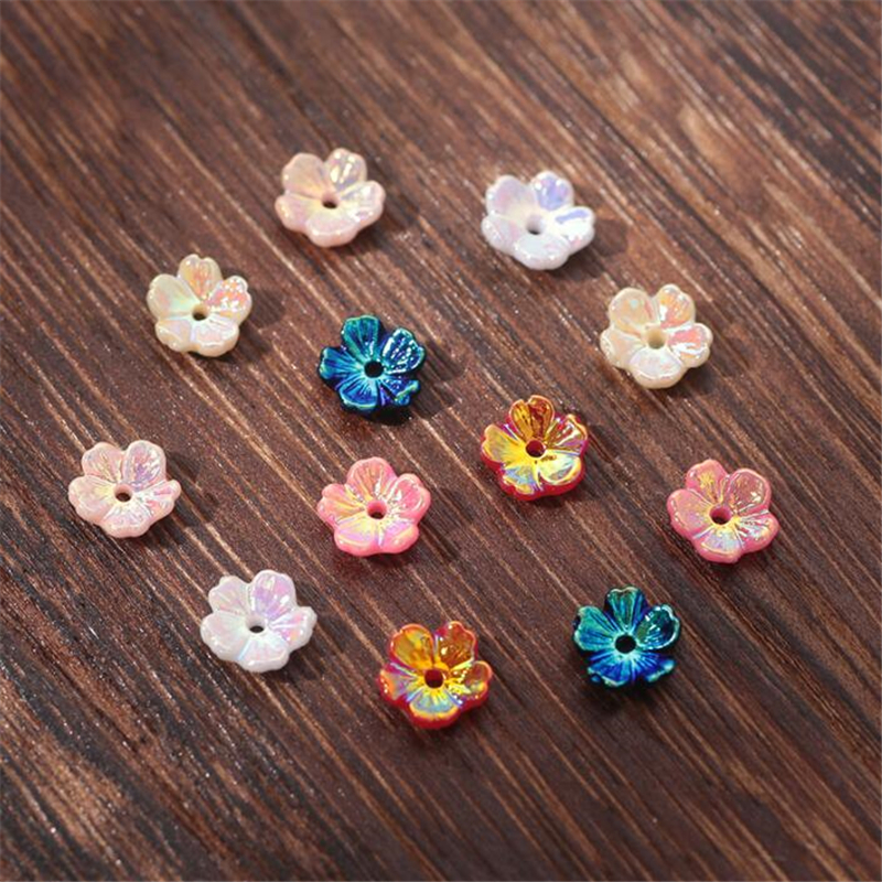 New Retro 8MM Resin Flower Bea - Flower Preservation Resin avaliação e preço