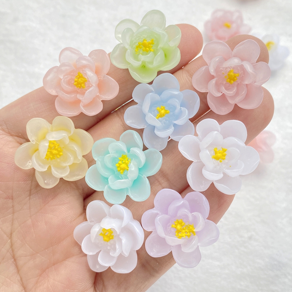10Pcs New Cute Cartoon Flower  - Flower Preservation Resin avaliação e preço