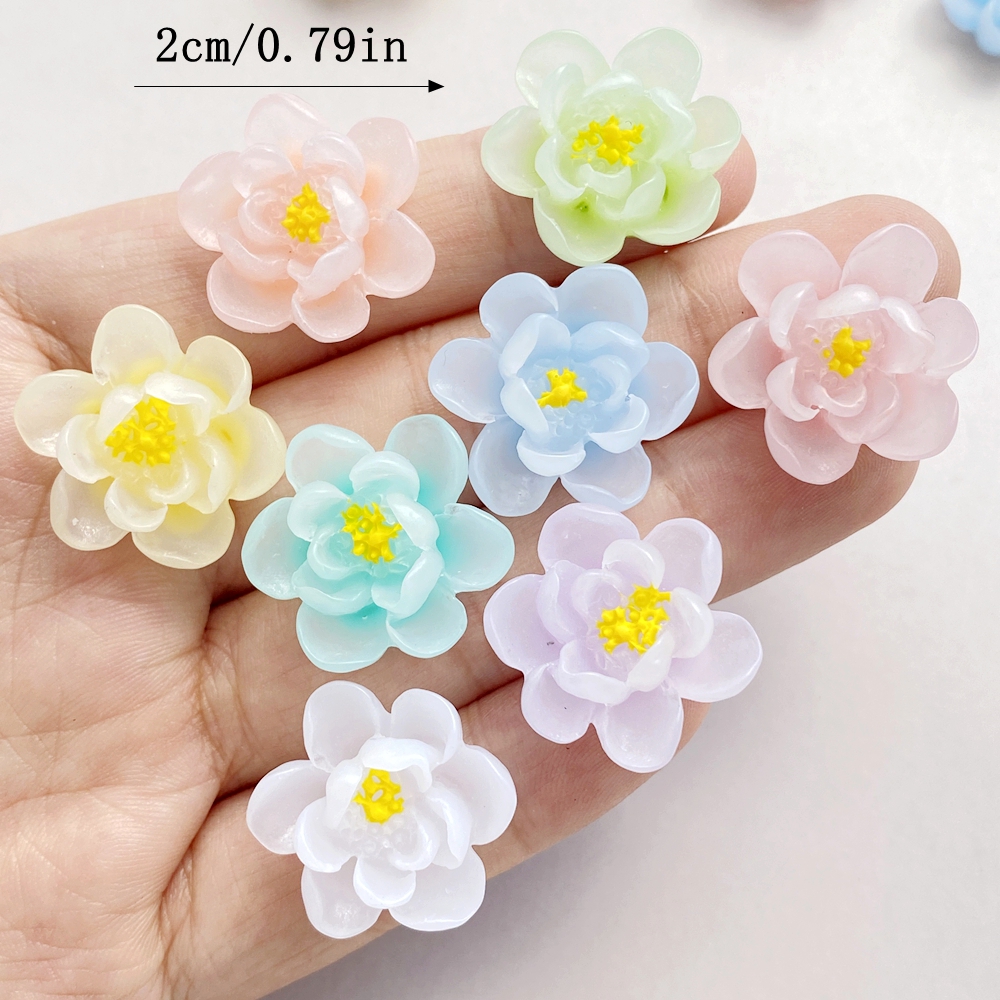 10Pcs New Cute Cartoon Flower  - Flower Preservation Resin avaliação e preço