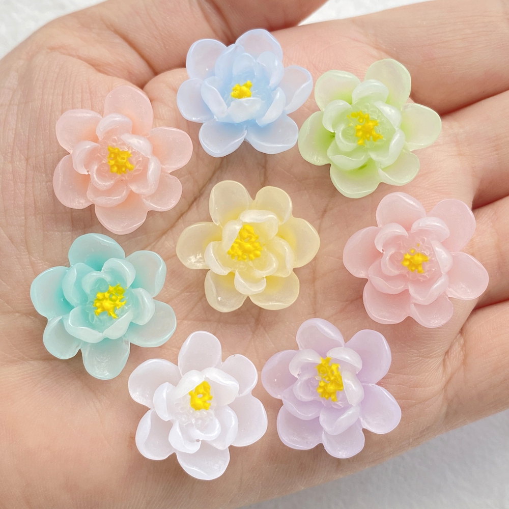 10Pcs New Cute Cartoon Flower  - Flower Preservation Resin avaliação e preço