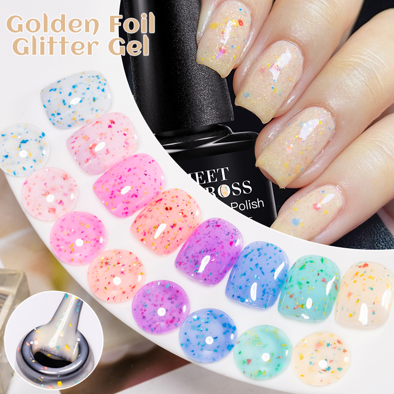 7ML MEET ACROSS Golden foil gl - Gold Foil Flakes avaliação e preço