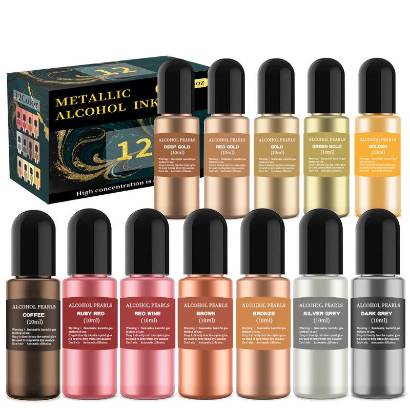 1 Set Resin Pigment Kit Art In - Resin Dye Alcohol avaliação e preço