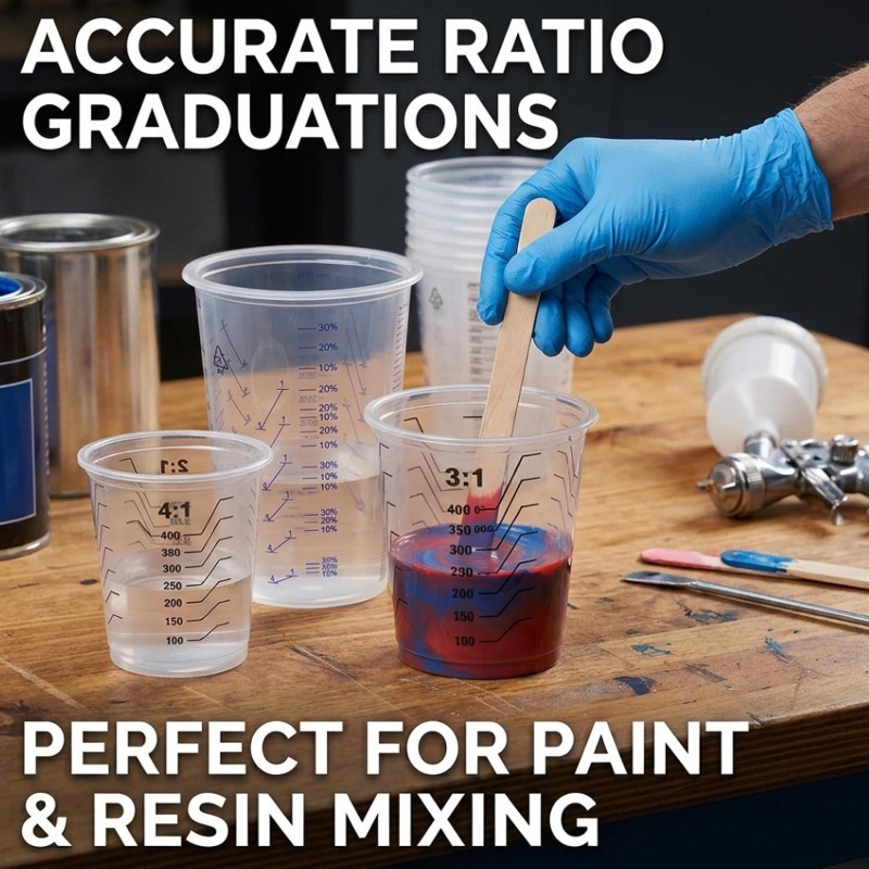 Transparent Plastic Measuring  - Mixing Cup Silicone avaliação e preço