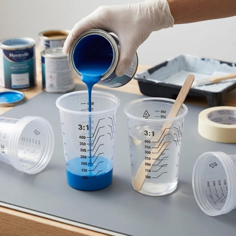 Transparent Plastic Measuring  - Mixing Cup Silicone avaliação e preço
