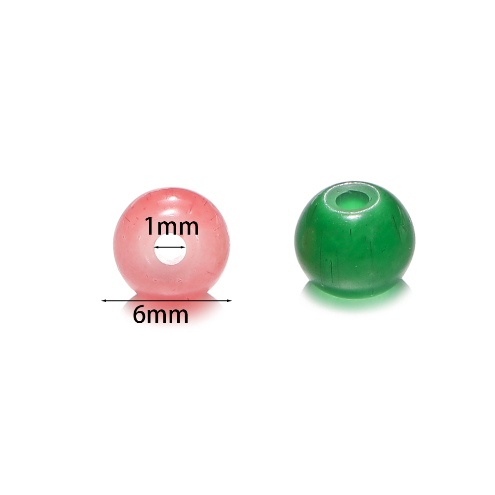 30/50pcs 6mm Glass Round Beads - Resin Craft Material avaliação e preço
