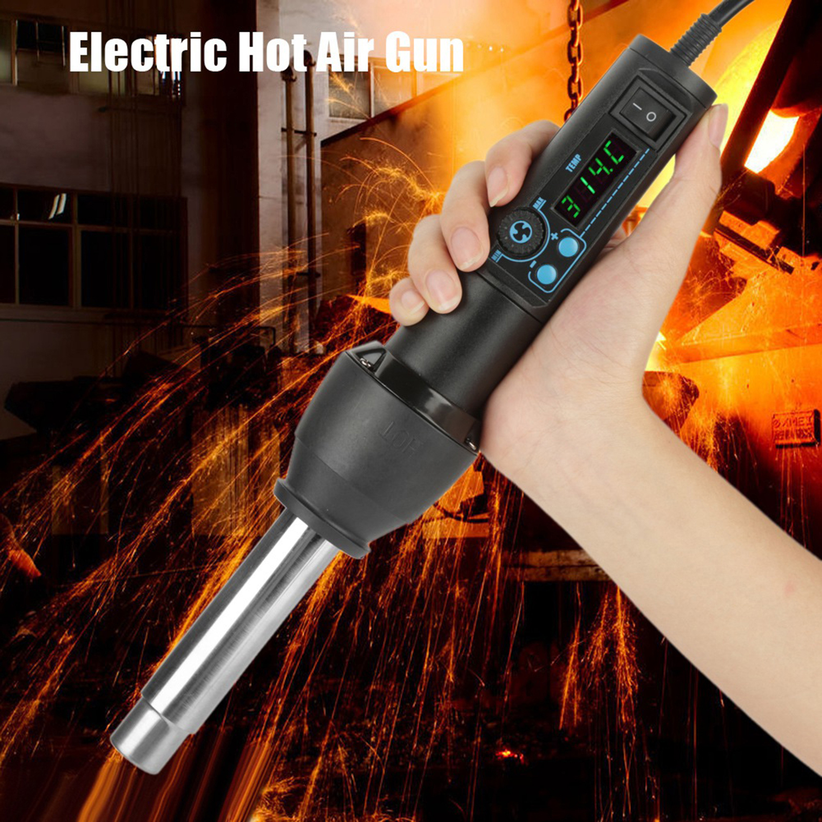 8858‑I / 650W LED Digital Disp - Heat Gun Small avaliação e preço