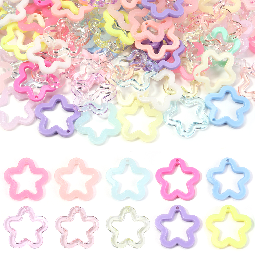 30pcs/lot Colorful Acrylic Sta - Resin Craft Projects avaliação e preço