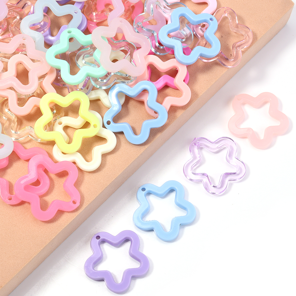 30pcs/lot Colorful Acrylic Sta - Resin Craft Projects avaliação e preço