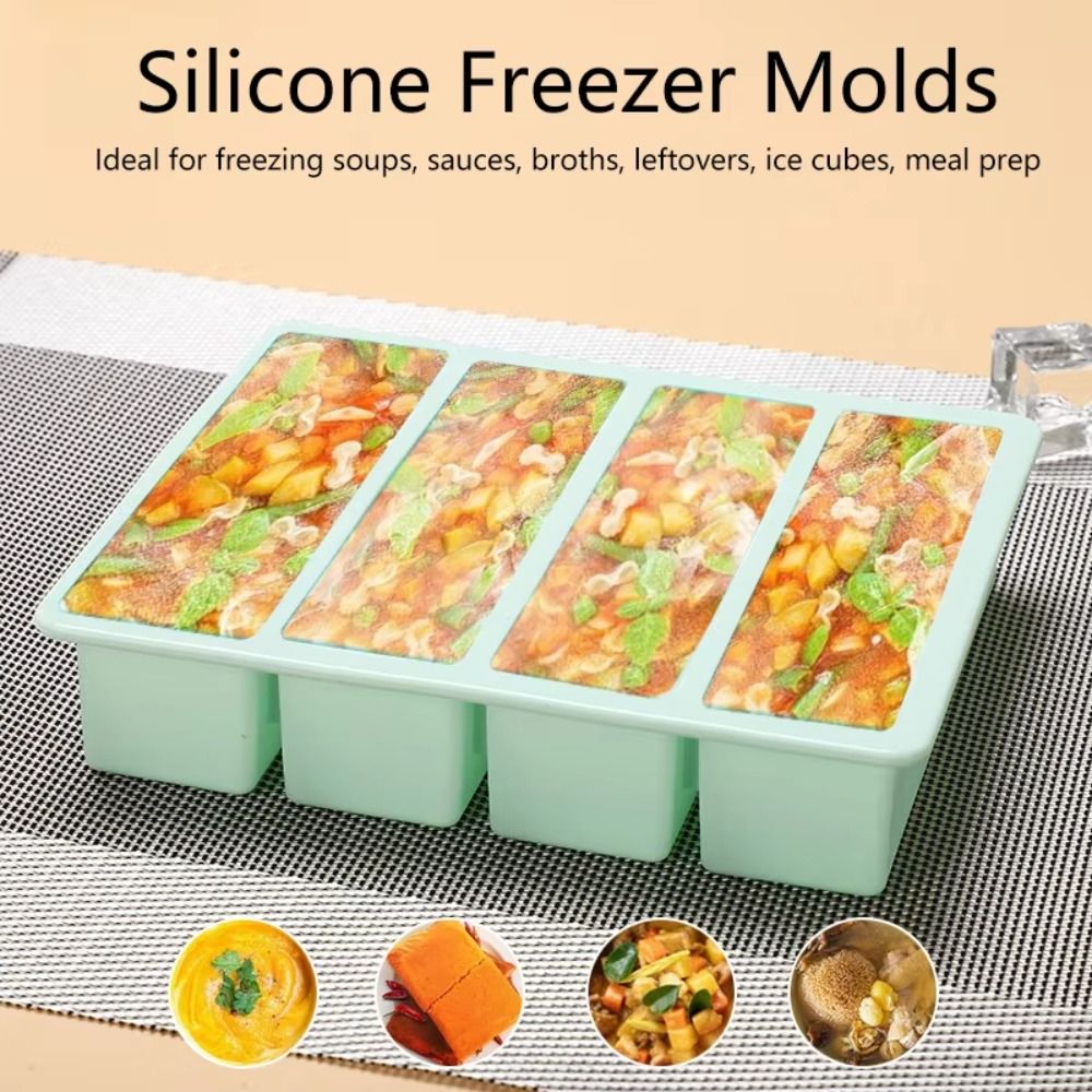 New 4 Grids Giant Storage For  - Serving Tray Mold avaliação e preço