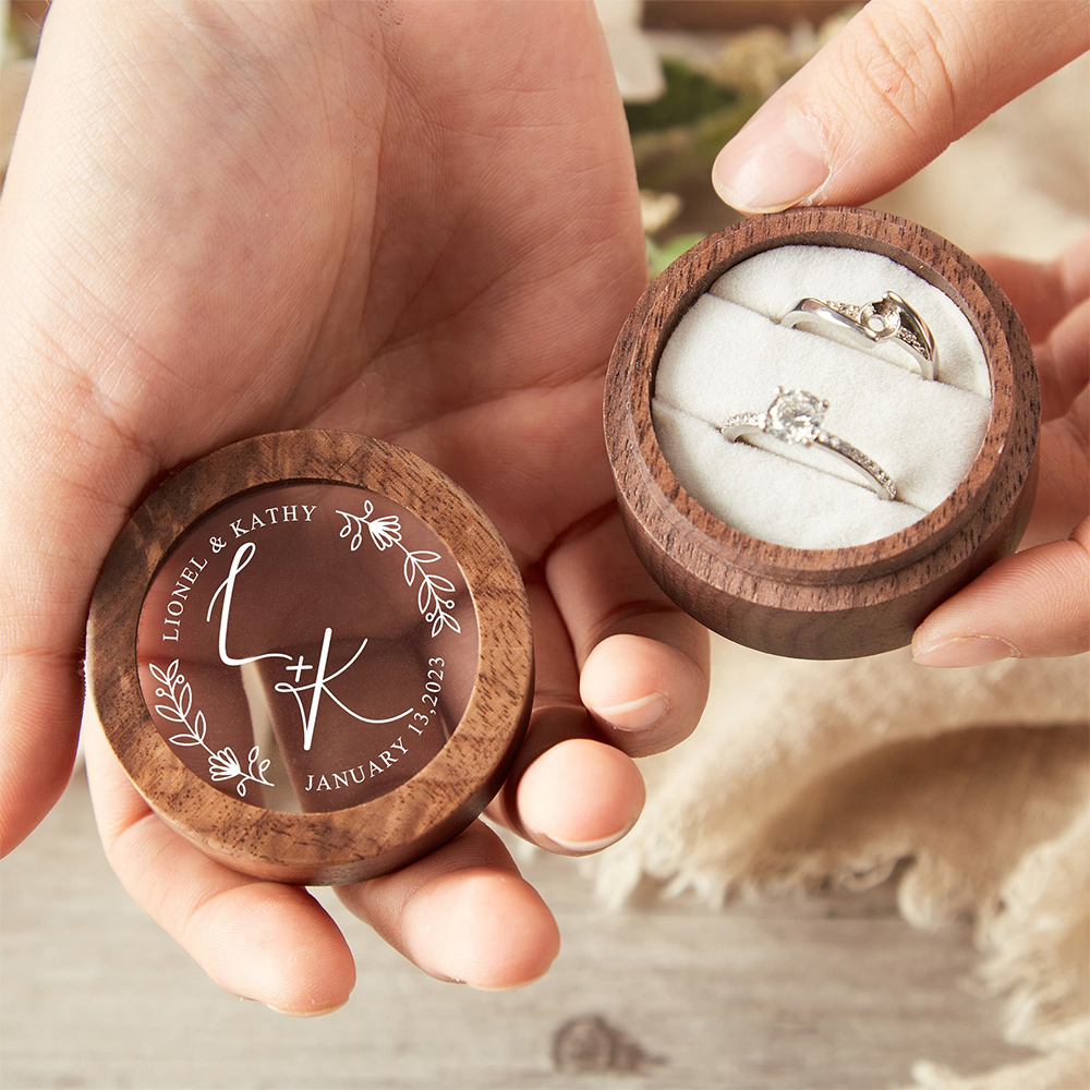 Personalized Wooden Wedding Ri - Wood Ring Blank avaliação e preço
