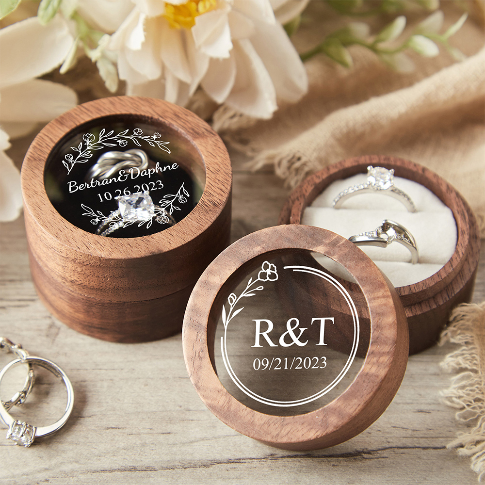 Personalized Wooden Wedding Ri - Wood Ring Blank avaliação e preço