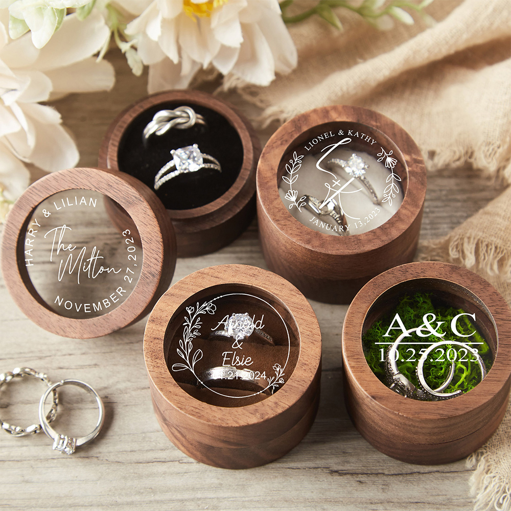 Personalized Wooden Wedding Ri - Wood Ring Blank avaliação e preço