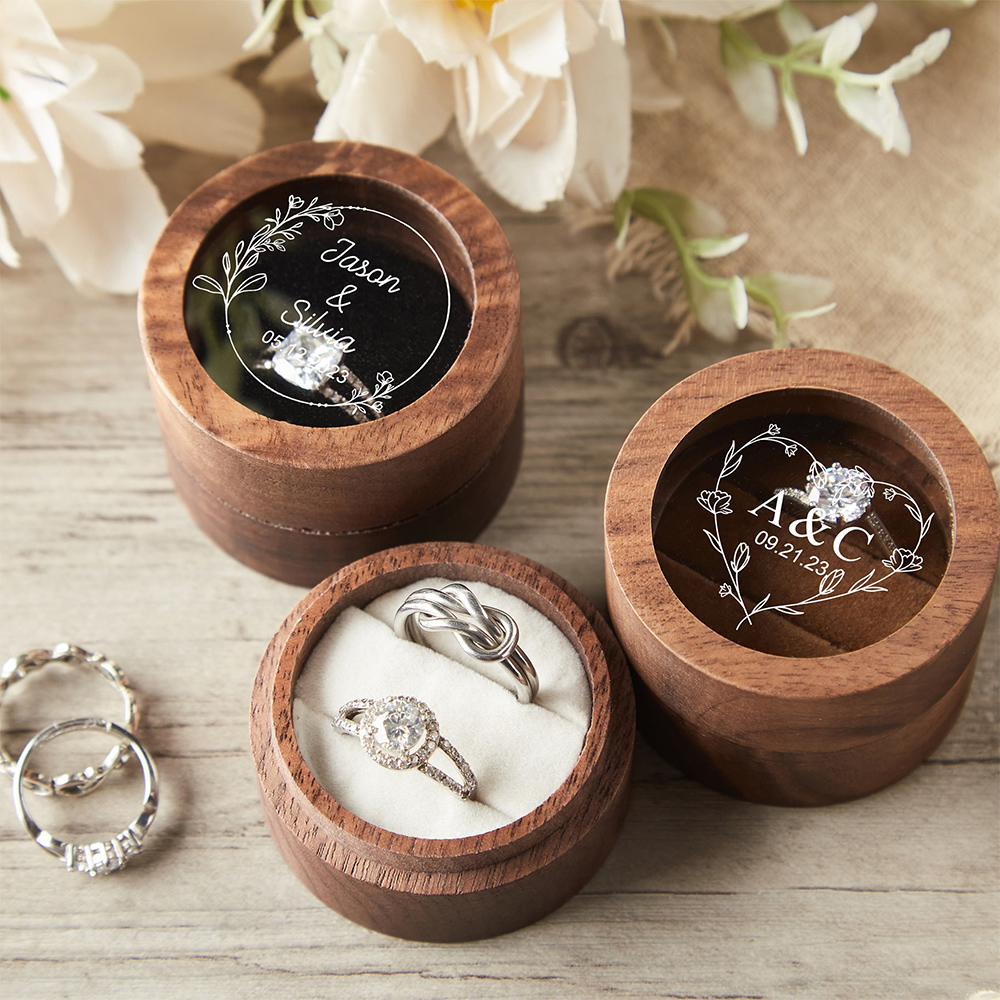 Personalized Wooden Wedding Ri - Wood Ring Blank avaliação e preço