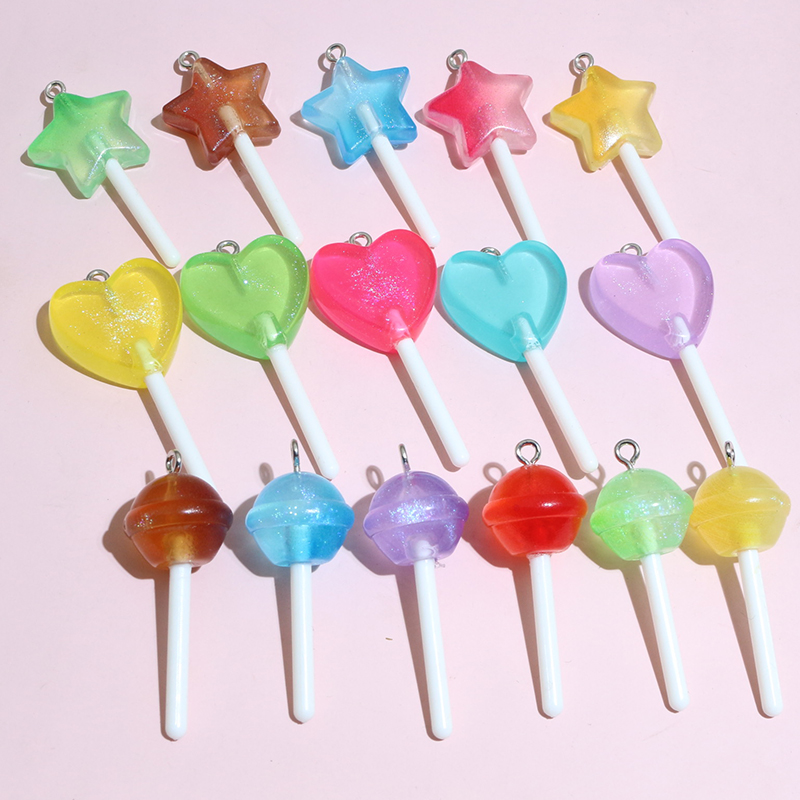 10pcs Mixed Colors Resin Cute  - Flower Preservation Resin avaliação e preço