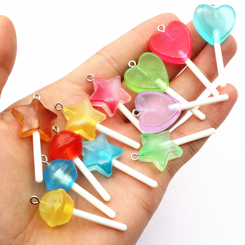 10pcs Mixed Colors Resin Cute  - Flower Preservation Resin avaliação e preço