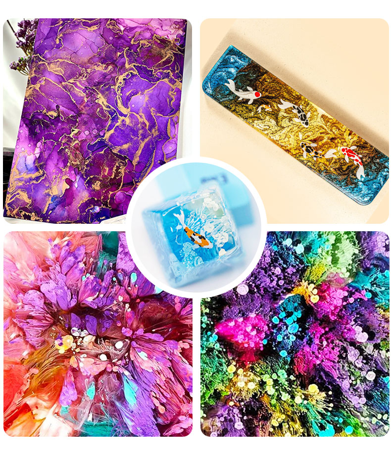 10ml Alcohol Ink Art Epoxy Res - Epoxy Uv Resin Kit avaliação e preço