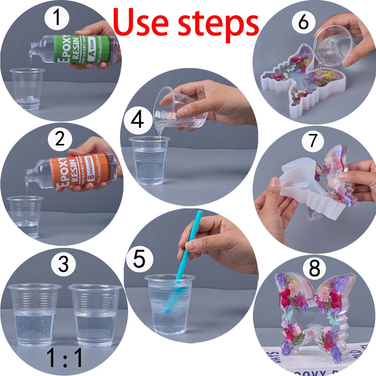 1:1 Ratio Epoxy Resin Kit Anti - Resin Jewelry Kit avaliação e preço
