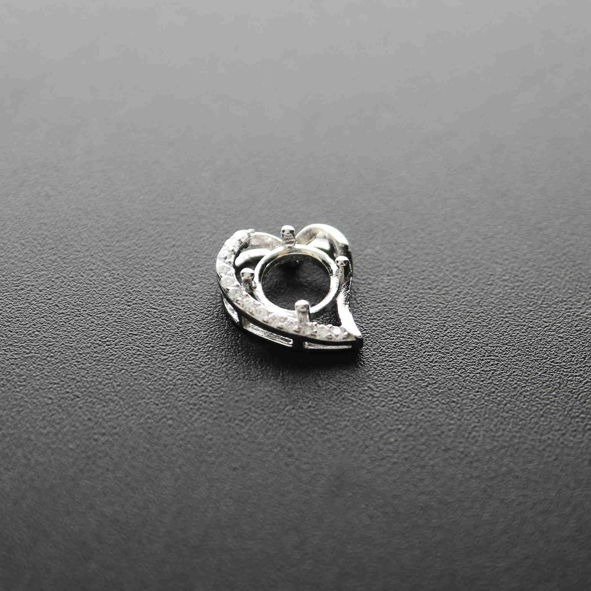 5-9MM Simple Round Bezel Gemst - Bezels Set Pendant avaliação e preço