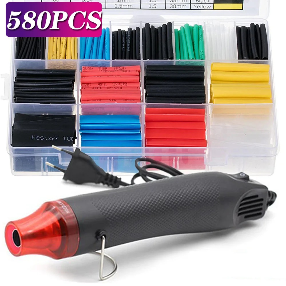 580/530/127PCS Heat Shrink Tub - Heat Gun Small avaliação e preço