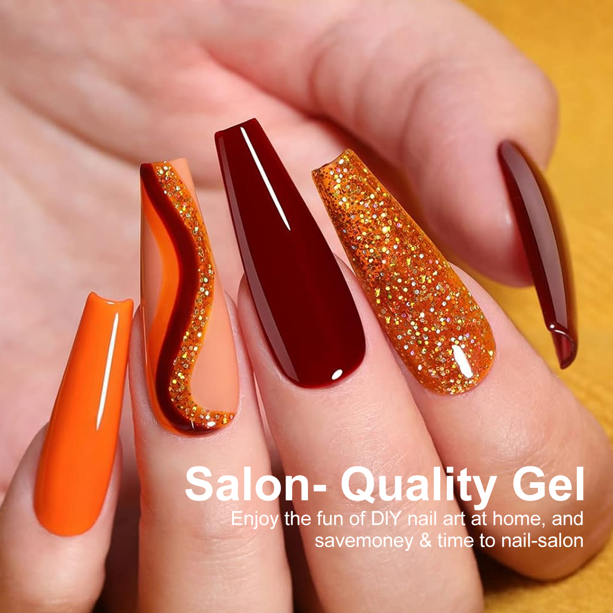 LIMEGIRL 18 PCS Gel Nail Polis - Resin Glitter Pack avaliação e preço