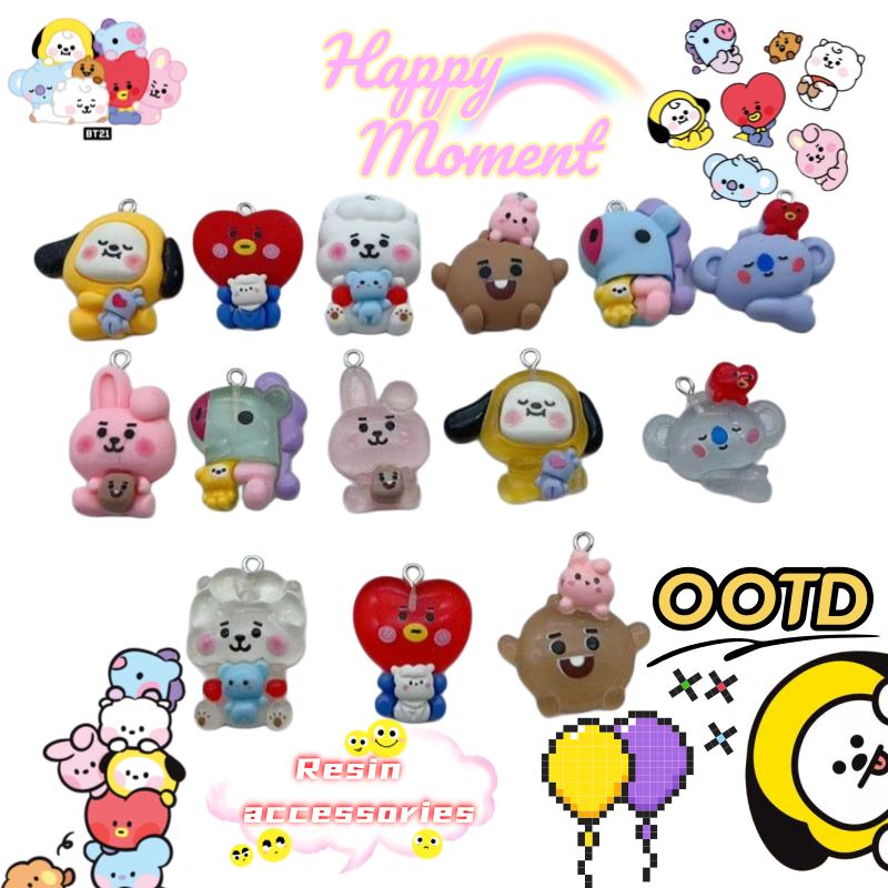 BT21 mang chimmy shooky koya a - Resin Craft Kit avaliação e preço