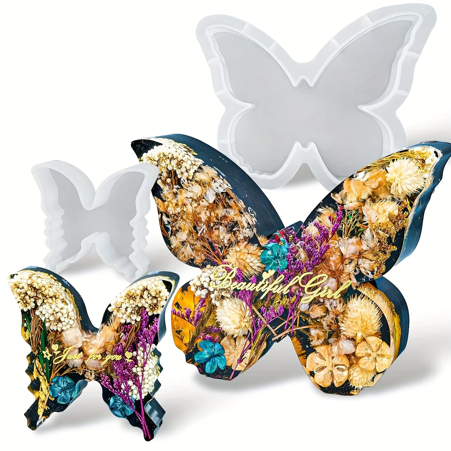 Two sizes of butterfly resin m - Flower Preservation Resin avaliação e preço