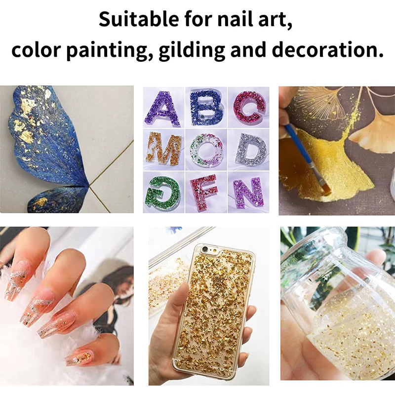 20 Pcs Gold Leaf Sheets: Versa - Gold Foil Flakes avaliação e preço